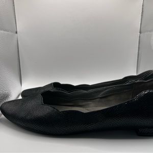 Aerosoles Slip On Flat Flower Girl black shoes Women's Size 7.5